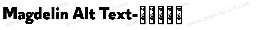 Magdelin Alt Text字体转换